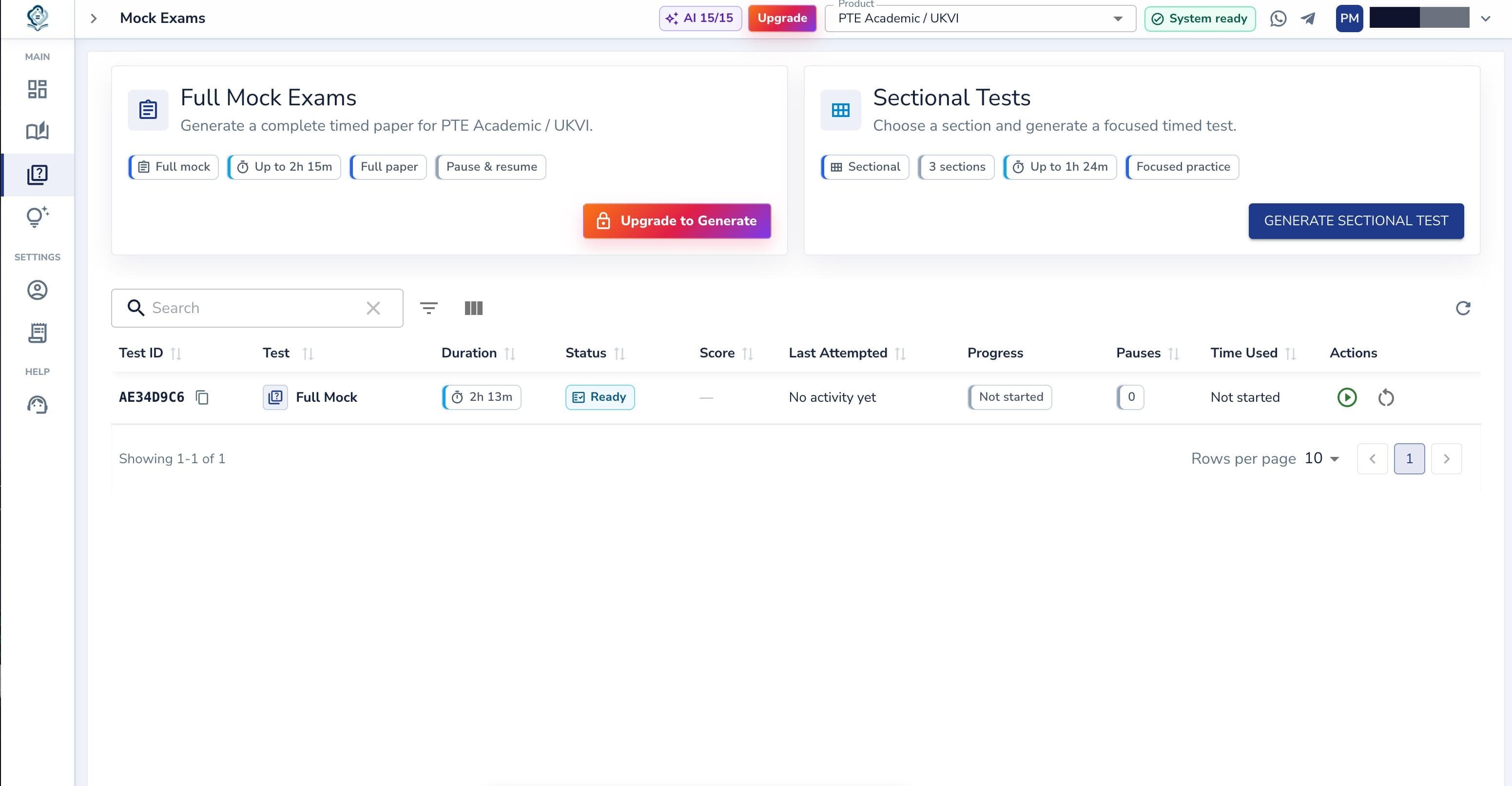 EdKnot full mock test — structured assessment and performance review